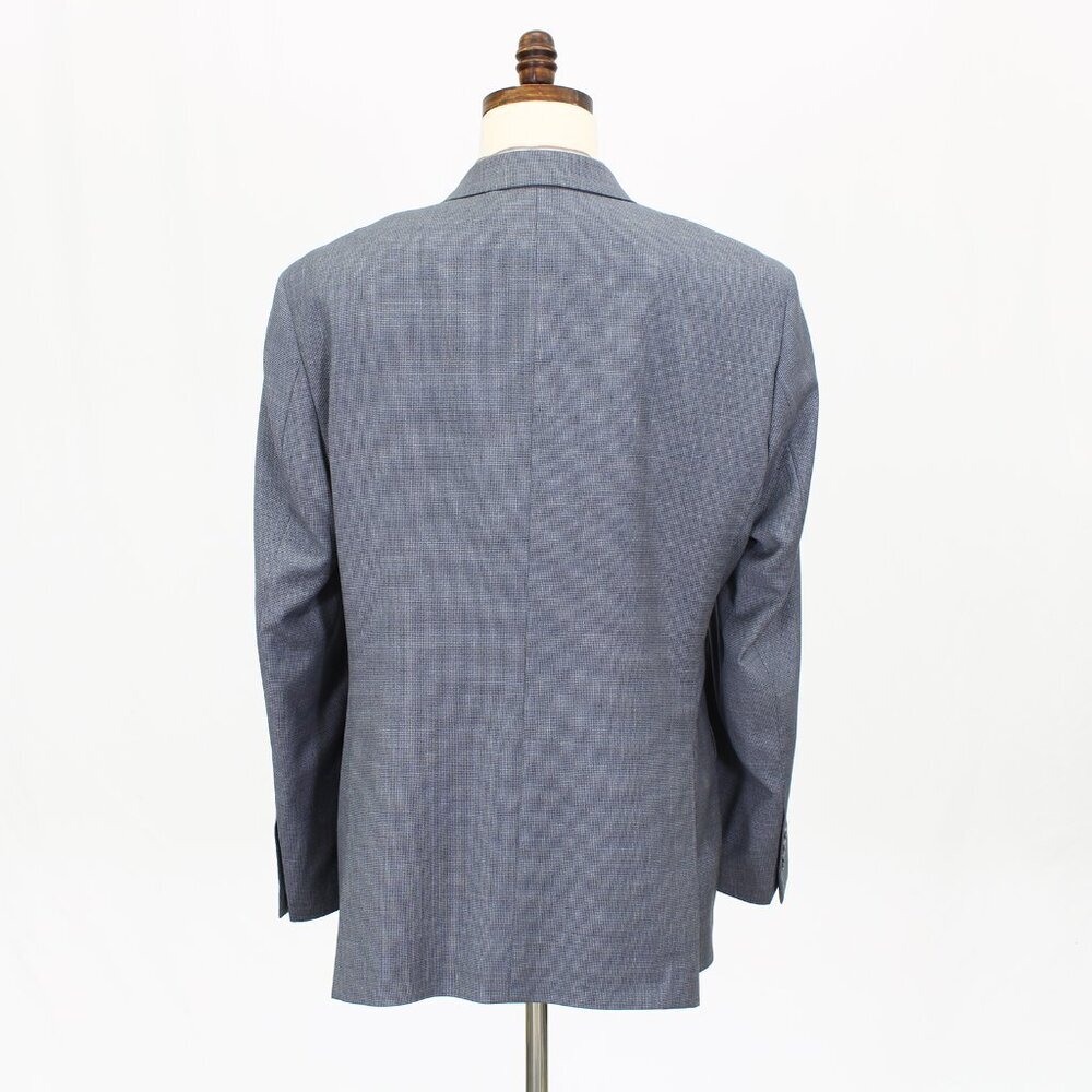 Jos. A. Bank 44L Blue Solid 2-Button Sport Coat Blazer Jacket G526 - Picture 7 of 11
